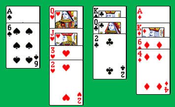 Dummy's hand laid face-up on the table